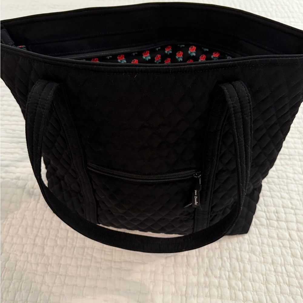 Vera Bradley Black Quilted Travel Tote Bag